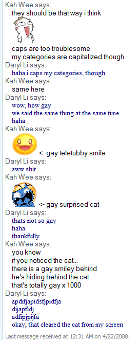 Capitalizing categories is just gay Capitalizing categories is just gay