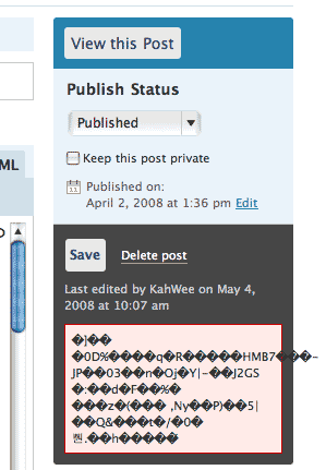 WordPress having some saving problems WordPress having some saving problems
