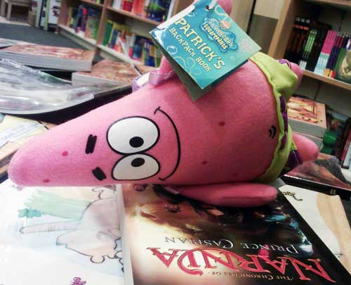 Spongbob Patrick lies atop Narnia Spongbob Patrick lies atop Narnia