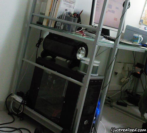 All the wires around my computer All the wires around my computer