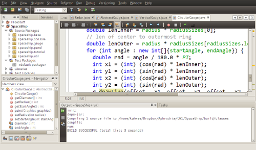 Screenshot of NetBeans IDE 6.5