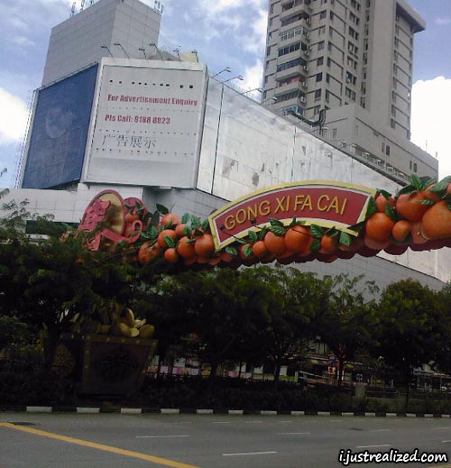 Gong Xi Fa Cai in Chinatown Singapore Gong Xi Fa Cai in Chinatown Singapore