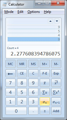 Windows 7 calculator statistics Windows 7 calculator statistics