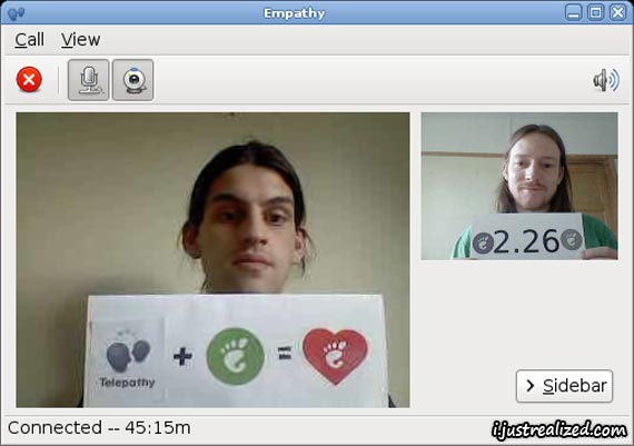 GNOME Empathy screenshot GNOME Empathy screenshot