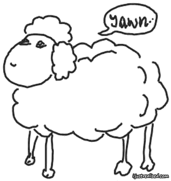 Sheep art doodle from a sleepy MSN conversation Sheep art doodle from a sleepy MSN conversation
