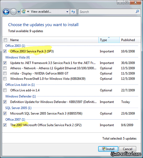 Since when did I even install Office 2003 Since when did I even install Office 2003
