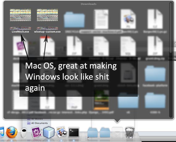 Mac OS, great at making Windows look like sh!t again Mac OS, great at making Windows look like sh!t again
