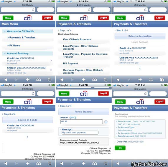 Citibank Citi Mobile payment and transfers steps Citibank Citi Mobile payment and transfers steps