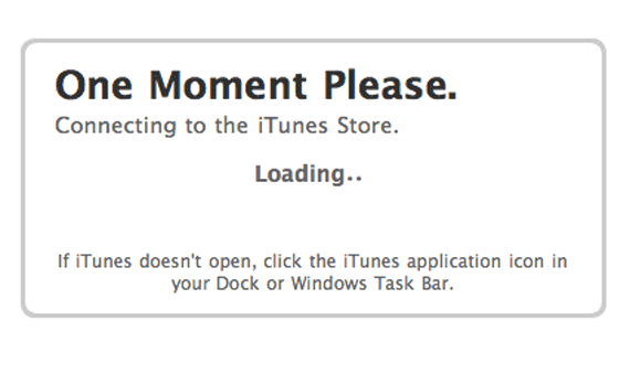Connecting to iTunes Store forever