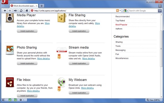 New Opera 10.50