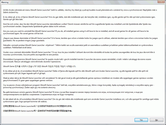 Uninstalling the Ubisoft Game Launcher.