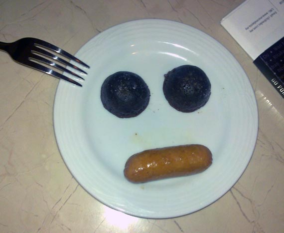 Chocolate and sausage