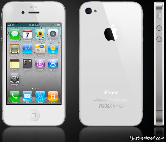 Apple white iPhone 4