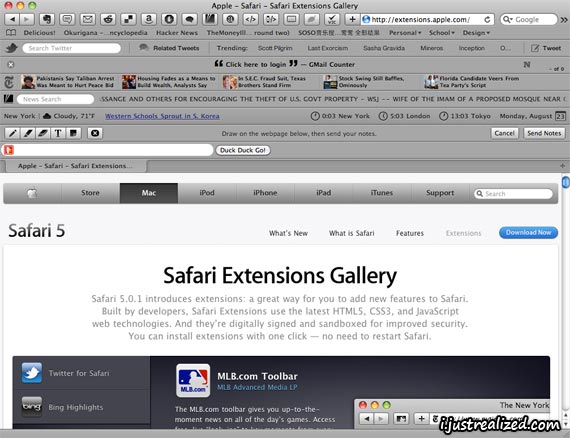 Oh my god Apple Safari has extensions